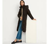 Insulated Quilted Hooded Coat lands end Brown 10-12