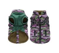 Insulated Reflective Coat Winter Warm Apparel Cozy Fleece Protective Outer Layer Comfortable Fit For Small Medium Large Breed Outdoor Adventures (Purple1, 30X23X2cm)