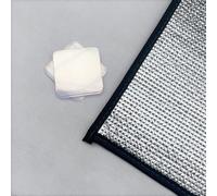 Insulated Refrigerator Cover, Aluminum Foil Insulation Cover for Refrigerators and Windows Silver Multiple Sizes(Black Edge Adhesive,180*78cm)