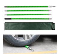 Insulated Rescue Hook, Electric Insulation Fiberglass Operating Rod for High Voltage Control Applications Hot Stick, Electrician's Switch-Off Rod(10kV 3-Sections 3m/9.8ft)