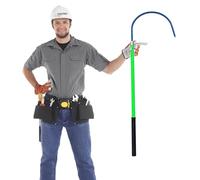 Insulated Rescue Hook,Electrocution Rescue Hooks, Life Hook, 3/5/6/10 Foot Long Lightweight Insulated Rescue Hook, Safety Emergency Lifesaving Pole/Lifeguard Rod Kit(White,200cm/78.7in/6.5ft (Gre