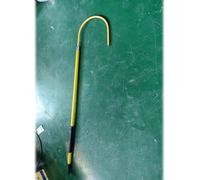 Insulated Rescue Hook, Emergency Protective Equipment Tool for Substations, 39.4" 59.1" 78.7" 118.1" Long High Voltage Rescue Hook(Yellow,1M/39.4IN/3.3FT)