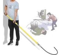 Insulated Rescue Hook for Electricians - High Voltage Rescue Tool with Fiberglass Pole, Electrical Safety Gear for Live Wire, Emergency Work for Lineman(Yellow,2m/6.5ft)