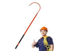 Insulated Rescue Hook,Lightweight Insulation Support Rescue Hook, 3 5 7 10 Ft Long High Voltage Electrical Lifeguard Rod Kit, Factory/Home Body Emergency Rescue Sticks (Red 1.5m/59in/4.9ft) (Red