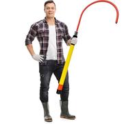 Insulated Rescue Hook, Lightweight Portable High Voltage Life-Saving Tool, Epoxy Resin Telescopic Insulating Pole for Electricians and Linemen Safety
