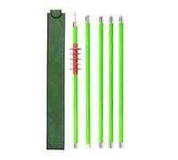 Insulated Rescue Hook Power Switch Operating Extension Rod, w/Rainproof Rubber Cap, High Voltage Electrical Insulation Poles, for Line Maintenance 4.5m/14.0ft(10kV 3-Section 3m/9.8ft)