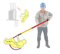 Insulated Rescue Hook,Rescue Hook Insulated, Fiberglass Anti-Electrocution Rescue Hook, Electric Repairs, Electrical Safety Life Hook, Electrical Safety Emergency Life-saving Tools(2m/6.5ft (A 2m