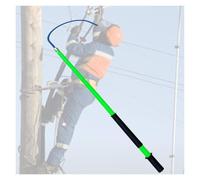 Insulated Rescue Pole with Hook, Life-Saving Pull Rod for Emergency Electric Shock Safety, High Voltage Safety Tool