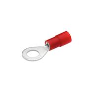 Insulated Ring Cable Lug M6 4-6mm² Yellow DIN 46237 - 180054 [100 Pieces]