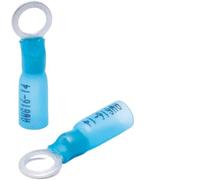 Insulated Ring Terminals, 100PCS Heat Shrink Splice Terminals Multicolor M5/6/8/10 RV1.25-8 Home Factory Cars Ship(Blue,M8)