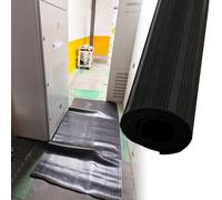 Insulated Rubber Floor Mat, 39in Wide, High Voltage Protection for Electric Shock Safety in Factories and Workshops