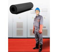 Insulated Rubber Mat - Dielectric Strength up to 6000V, 3mm Thick Corrugated Rubber Insulating Switchboard Mat, Safety Electric Shock Protection Floor Mat