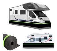 Insulated RV Skirting Kits for Camper and Travel Trailer, 31.5 Inches High Wind and Snow Proof with Bottom Cover and Lock, All-Weather Protection, Easy Installation No Drilling