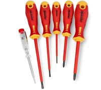 INSULATED SCREWDRIVER SET 6-PIECE SERIES 400 MAGNETIZER