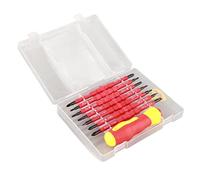 Insulated Screwdriver Set 8pcs Double Ended Insulated Magnetic Screwdriver Kit Cross Screwdriver Set with a Handle (8 in 1)