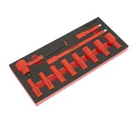 Insulated Socket Set with Tool Tray 11pc 3/8"Sq Drive - VDE Approved 8 To 22mm