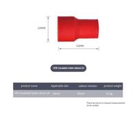Insulated Socket Wrench Set, 1000V High Voltage Safety Tool, 3/8 Inch Drive, Chrome Vanadium Steel, Hex 8-32mm, Compatible with Standard Ratchet Handles, Red