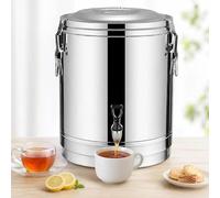 Insulated Stainless Steel Drink Dispenser 40L with Tap for Catering,10L | No power needed - PU foam insulated double-wall design keeps drinks at serving temperature for hours; 40L model holds