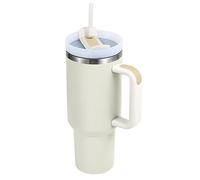 Insulated Stainless Steel Tumbler with Handle and Straw Lid - Reusable Travel Mug for Cold Beverages, Perfect for Iced Coffee at Home or On the Go