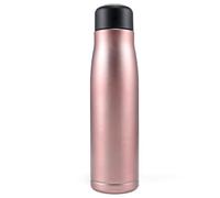 Insulated Stainless Steel Water Bottle, Metal Water Bottle Double Wall Vacuum Insulated Flask for Hot & Cold Beverages, 8hrs Hot & 20hrs Cold Drinks for Sport and Travel, 500ml, Rose Gold