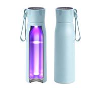 Insulated Stainless Steel Water Bottle with UV Sterilization & Hydration Reminder, USB-C Rechargeable, BPA-Free&Leak-Proof Smart Self-Cleaning Water Bottle, Ideal for Office, Travel and Gifts, Blue
