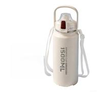 Insulated Stainless Water Bottle 710ml Dual Sip Lid(White 1500ml)