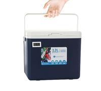 Insulated Storage Box | 12L Car Cooler Box Hot Cold Food Organizer | Picnic Fishing Ice Retention Food Container for Seafood, Beverage, Breast Milk