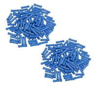 Insulated Straight Butt Connectors Electrical Crimps Terminals Blue 200pc