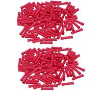 Insulated Straight Butt Connectors Electrical Crimps Terminals Red 200pc