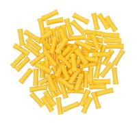 Insulated Straight Butt Connectors Electrical Crimps Terminals Yellow 100pc