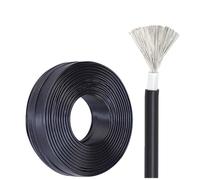 Insulated Stranded Copper Wire, 100FT 24/22/20/18 AWG Wire 2-Layer PVC Insulated 105C Stranded OFC for Auto LED Strips(Black,14AWG)