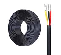 Insulated Stranded Tinned Copper Wire, UL2517 Flex 4-Core Tin Cu Wire 16-28AWG PVC Insul 25-160FT for Control & Internal Wiring(100ft,20AWG-4c)