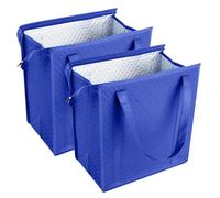 Insulated Take Away Bags 2-Piece Aluminum Foil Foldable Pouch