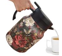Insulated Tea Pot Thermal Insulated Carafe Teapots Tea Infuser Kettle | Vintage for Family Home Thanksgiving Christmas Mother's Day Offices Family Gatherings Office Breaks Outdoor