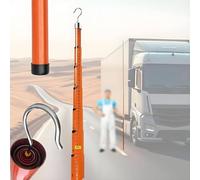 Insulated Telescopic Measuring Pole, Epoxy Tower Ruler,10kv-500kv Voltage,Telescopic Power Measuring Stick/Rod, Tree Height Measurement Tool for Lineman Live Power Line Work Orange-12m/39.4ft