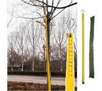 Insulated Telescopic Measuring Pole, Telescopic Height Measuring Rod for Tree, Electrical Work & Substation,Voltmeter Pole,（Yellow,8m/26.2ft）