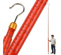 Insulated Telescopic Measuring Pole, Telescopic Measuring Rod, Adjustable Height Tool for Electrical Work, Construction and Surveying,（Orange,18m/59ft）