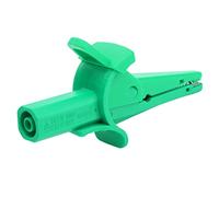 Insulated Test Clamp Safe 20mm Opening Current Test Clip with 4mm Banana Socket for Car Trucks Electrical ProjectsBlack Insulated Test Clamp (Green)