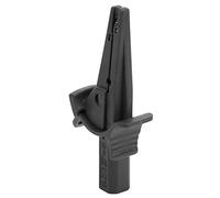 Insulated Test Clamp Safe 20mm Opening Current Test Clip with 4mm Banana Socket for Car Trucks Electrical ProjectsBlack Insulated Test Clamp (Black)