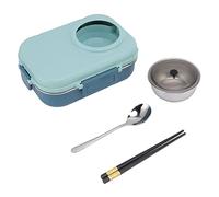 Insulated Thermal Lunch Box, Portable Food Storage Container, Bento Style with Leak-Proof Design, Ideal for School, Work, Picnics and Travel (Blue)
