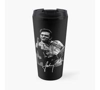 Insulated Travel Coffee Mug Johnny Cash Signature Stainless Steel Cup Tumbler 17oz