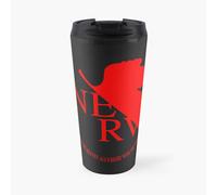 Insulated Travel Coffee Mug Nerv Logo, Neon Genesis Evangelion Stainless Steel Cup Tumbler 17oz