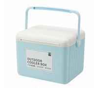 Insulated Travel Ice Chest Container Box With Sealed Lid And Built in Handle Compact Rectangular Form For Chilled Food And Drinks suitable for picnics, color to 2, 13L