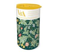 Insulated Travel Tumbler - Leicester Wallpaper Botanical Design - V&A Museum - 350ml Stainless Steel Cup - Re-Usable Mug