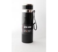 Insulated Vacuum Flask 800ml - Double Wall Stainless Steel Thermos for Hot Drinks, Wide Mouth Travel Bottle (Black)