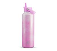 Insulated Water Bottle 710 ml/24 oz for Women: Leakproof, Cup Holder Friendly, Standard Mouth, Top Handle, Stainless Steel Flask for Student, Teacher, Nurse, Commuter, Bag, Home, Work (Cloudy Rose)