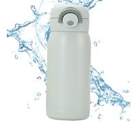 Insulated Water Bottle - Bouncing Lid Stainless Steel Vacuum Cup | 6-12 Hour Thermal Insulation Reusable Bottle for Students Teens Adults School Camping, Light Violet, Pink, Light Green, Creamy White