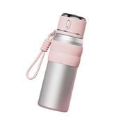 Insulated Water Bottle ，Compatible for Women 500ml 316L Stainless Steel Thermal Cup Leakproof Direct Sip Temperature Display(450ml,D)