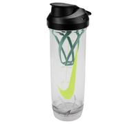 Nike TR Recharge Shaker Bottle 2.0 24oz 709 ml Shaker Drinking Bottle Protein Shaker Fitness Training, Clear/Black/Cannon/Volt