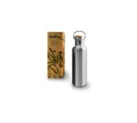 Bambaw Insulated Stainless Steel Bottle, 1000 ml - Natural Steel